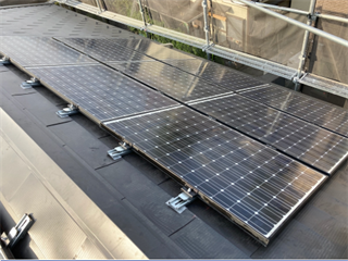 桶川市　屋根　太陽光の設置