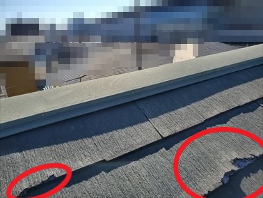 さいたま市にて屋根の劣化